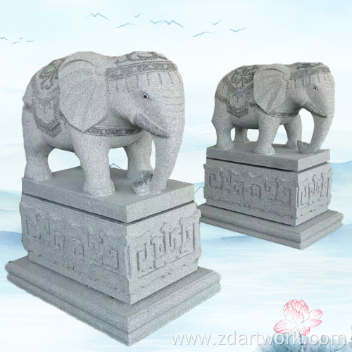 Landscape giant stone carving animals